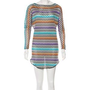 MISSONI MARE Patterned Knit Tunic Coverup